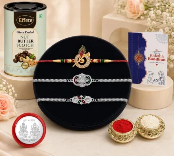 Feather Rakhi for Brother with Chocolate 96gm – Rakshabandhan Gift Set, Pack of 7
