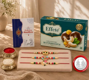 Ganesha Rakhi for Brother with Chocolate 32gm – Rakshabandhan Gift Set, Pack of 7