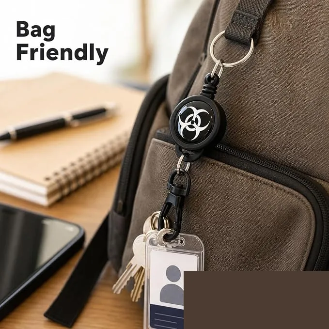 Premium Strong Wire Retractable Keyring | Heavy-Duty Pull Reel Key Holder with Clip (Pack of 1) - Buy Online at Alikart