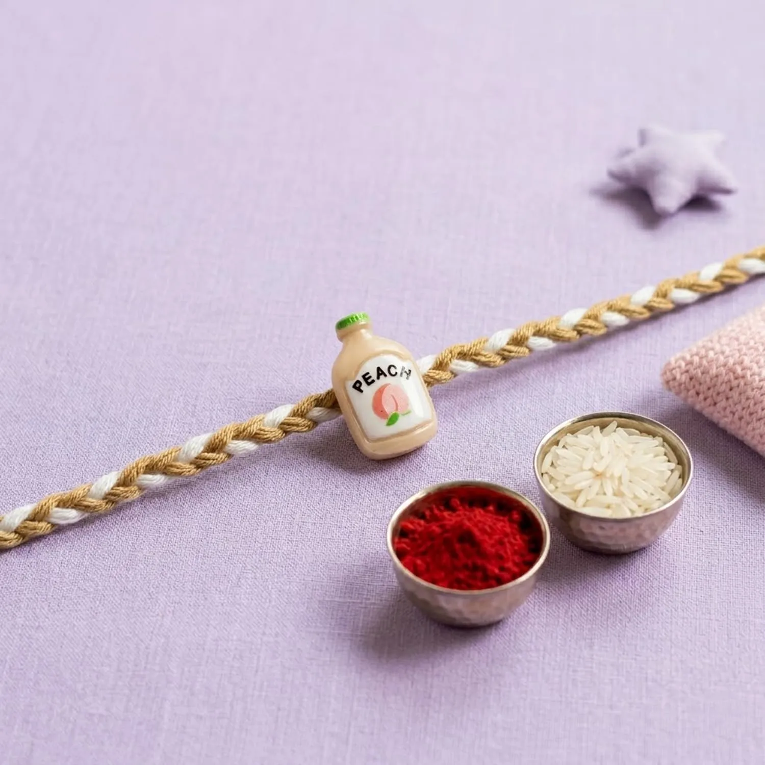 Sweet Rakhi for Brother with Biscuit 60gm - Raksha Bandhan Gift Set, Pack of 6 - Detailed Feature View 6