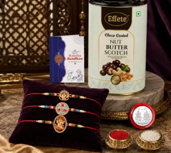 Rakhi for Brother with Butter Scotch 96gm – Raksha Bandhan Gift, Pack of 7