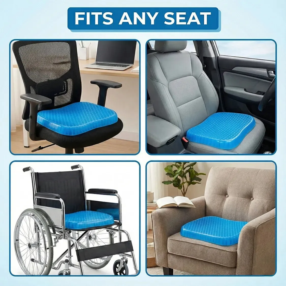 Orthopedic Seat Cushion – Flex Pillow for Pressure Relief - Detailed Feature View 4