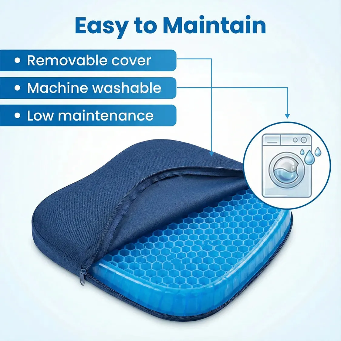 Orthopedic Seat Cushion – Flex Pillow for Pressure Relief - Detailed Feature View 6