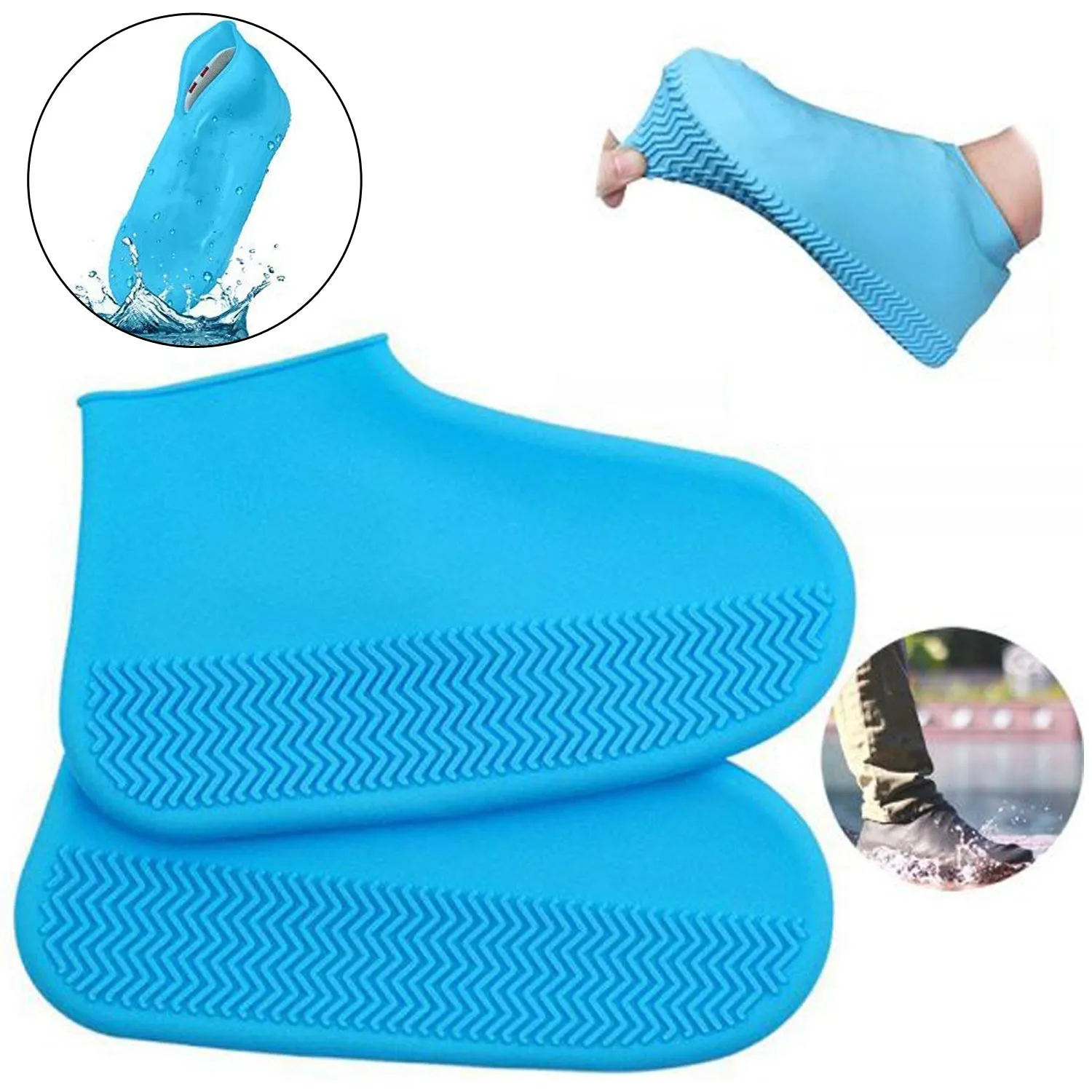 Premium Silicone Rain Boot Covers Non Slip Foldable Protection - Buy Online at Alikart