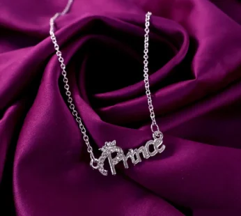 Prince Name Letter Locket Pendant Necklace – Stylish Gift for Men