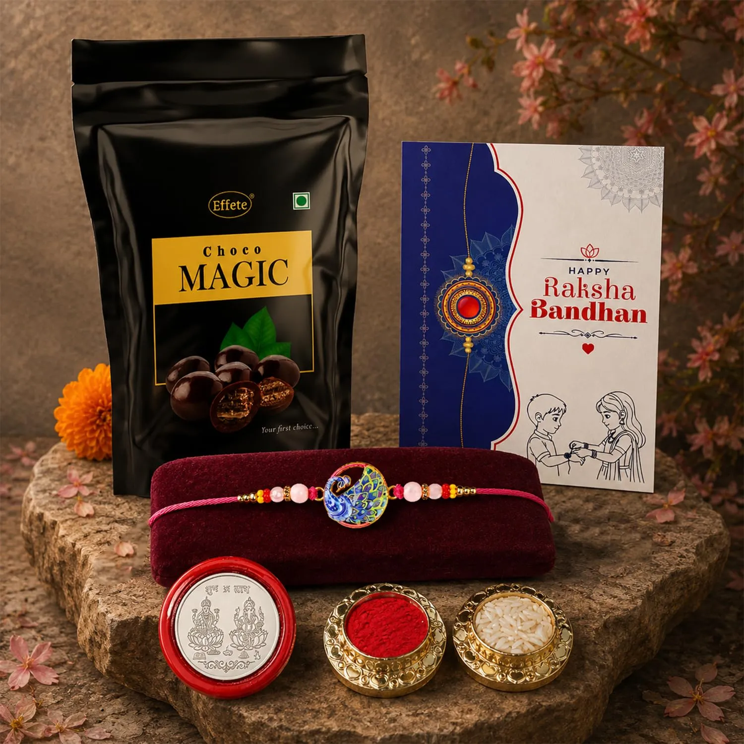 Premium Raksha Bandhan Gift Combo – Peacock Rakhi Pack - Buy Online at Alikart