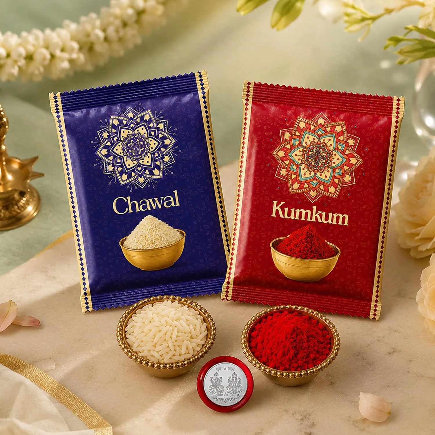 Rakhi for Brother with Chocolate Beats 32gm - Raksha Bandhan Gift Set, Pack of 7 - Detailed Feature View 4