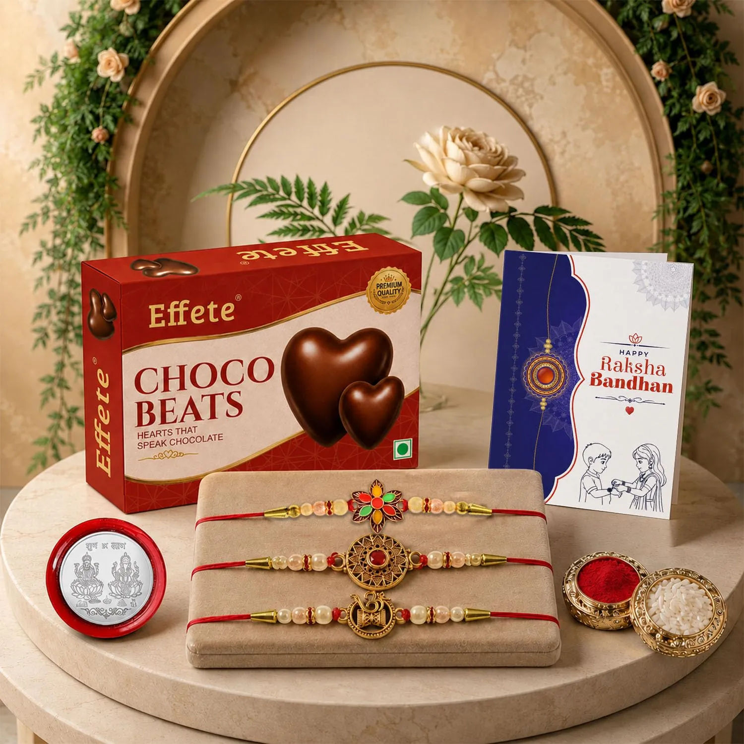Premium Rakhi for Brother with Chocolate Beats 32gm - Raksha Bandhan Gift Set, Pack of 7 - Buy Online at Alikart