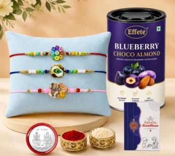 Rakhi for Brother with Blueberry Almond 96gm – Rakshabandhan Gift Set, Pack of 7