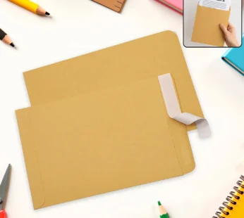 Brown Kraft Envelopes – Self-Seal for Invitations & Office | Craftily