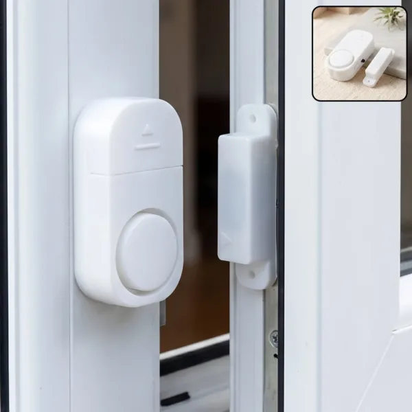 Magnetic Door and Window Security Alarm for Home, Office and Shop Safety (1 Pc)