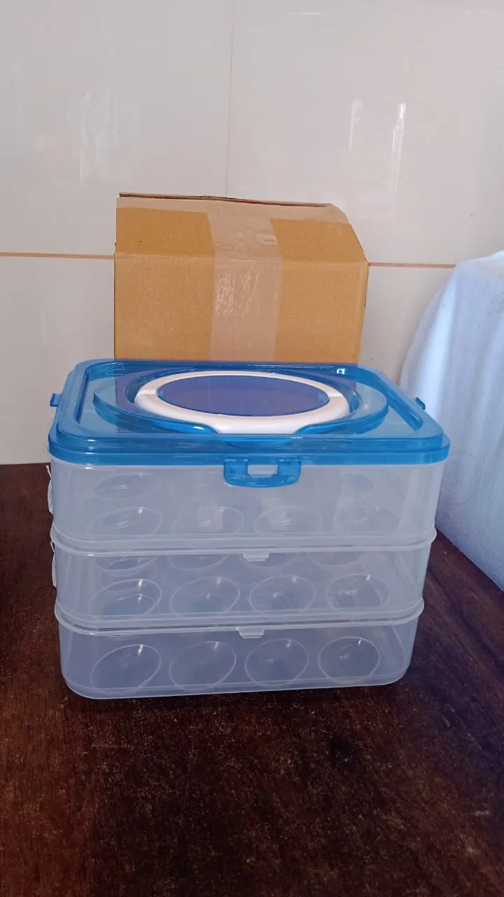 Refrigerator Egg Storage Box – 36-Grid, 3-Layer | Organivo - Detailed Feature View 12
