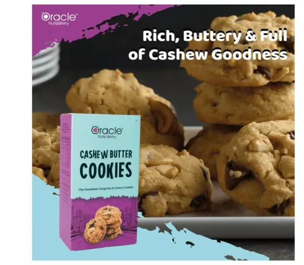 Cashew Butter Cookies – Nutty Crunchy Snack 200g