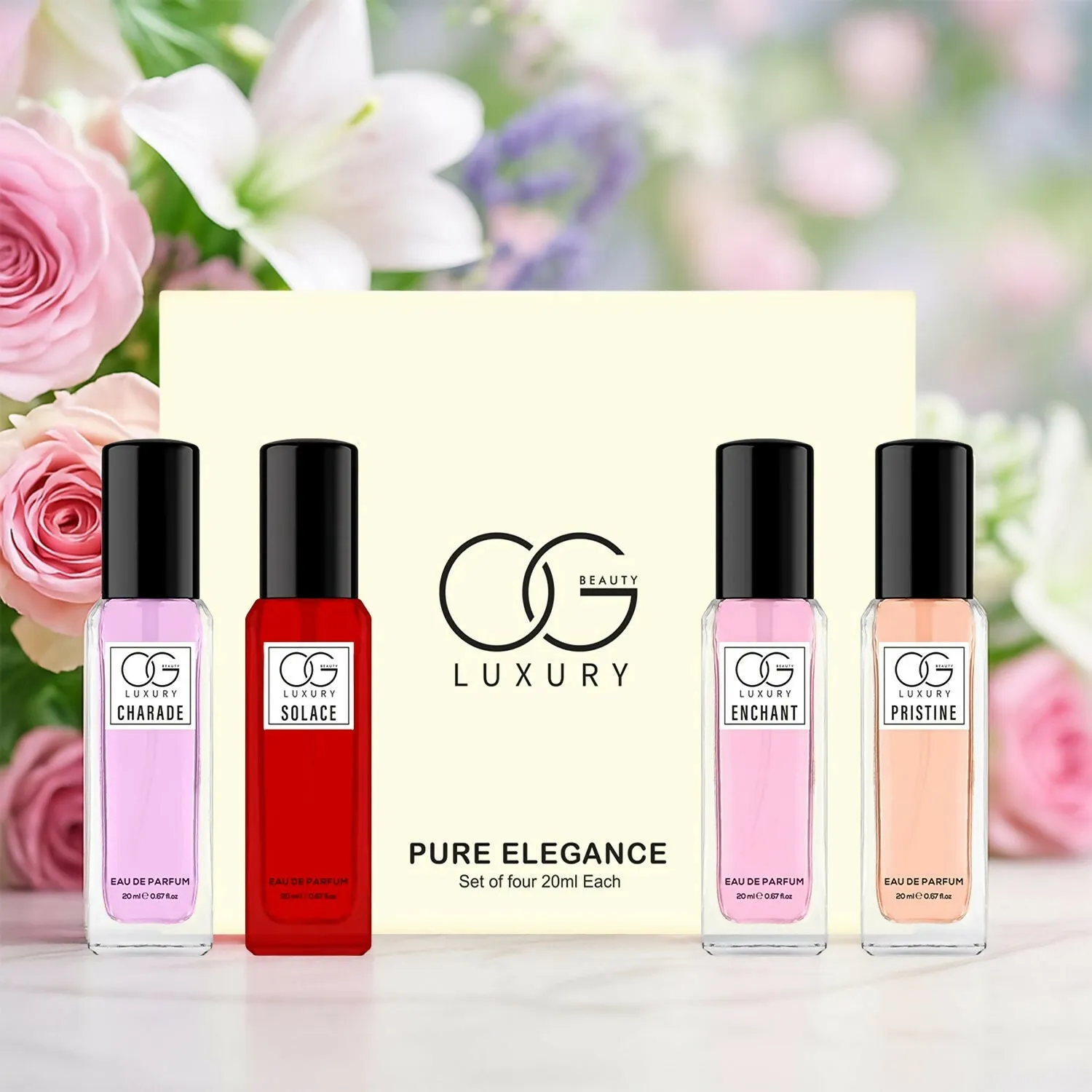 Premium Pure Elegance Eau De Parfum Gift Set 4x20ml Unisex Fragrances - Buy Online at Alikart