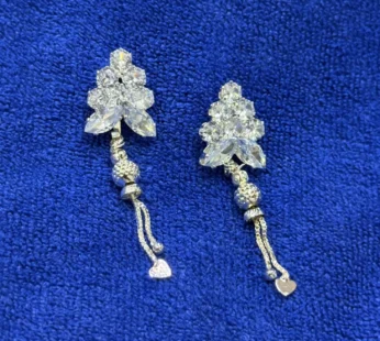 Studs Jhumka Earrings – Elegant Floral Cluster with Dangler