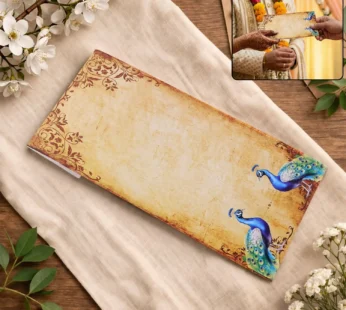 Wedding Money Envelopes – Rich Peacock Design for Festive Gifting