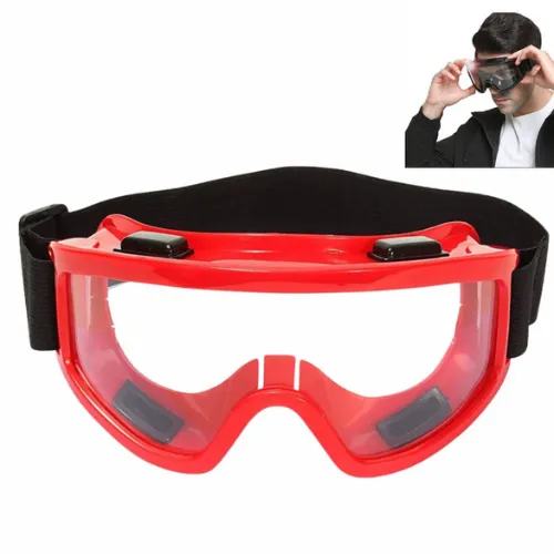 Premium Adult Motorbike & Motocross Goggles – Transparent Racing Goggles for ATV/Dirt Bikes with Adjustable Strap (Pack of 1) - Buy Online at Alikart