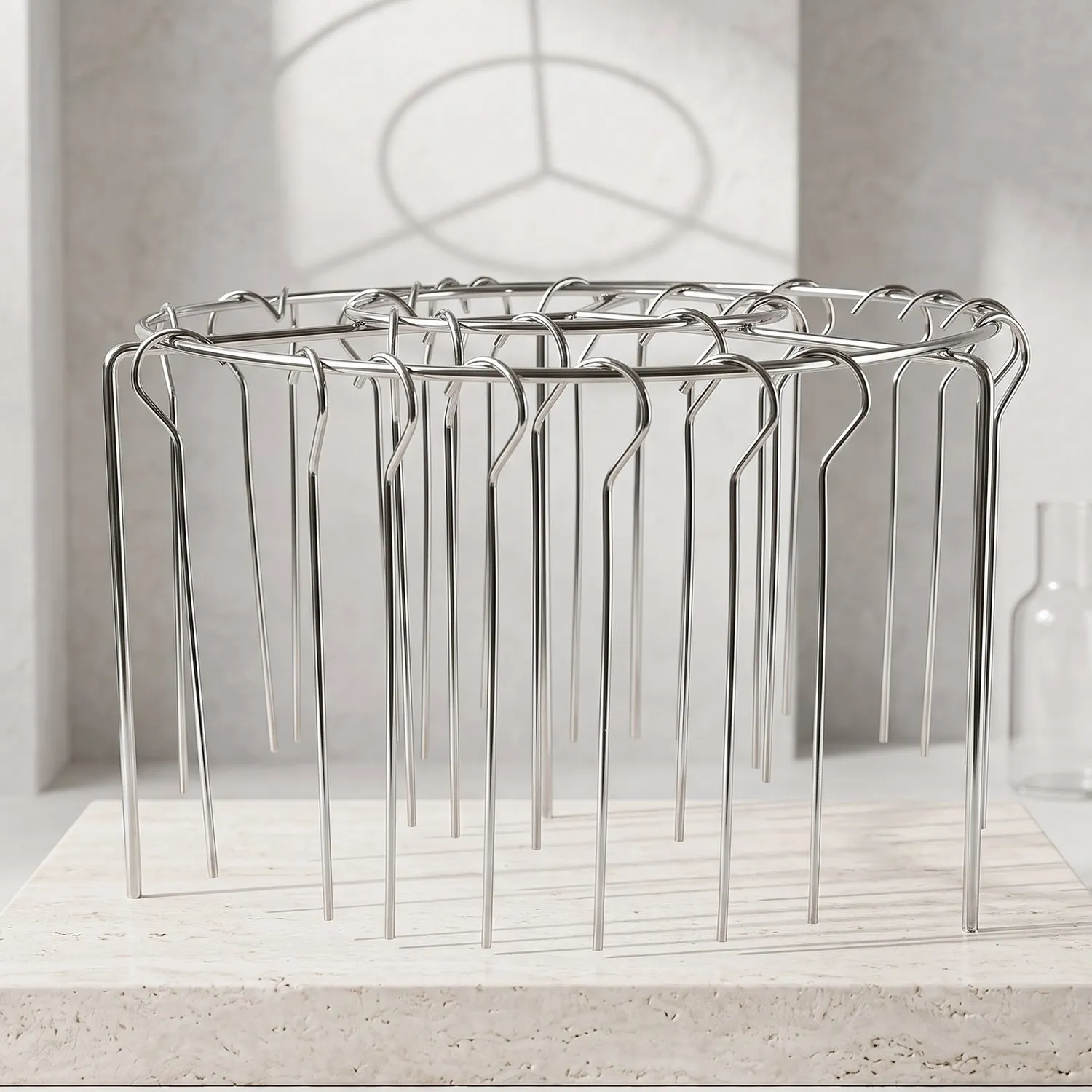 Air Fryer Skewer Stand Stainless Steel BBQ Kebab Rack Holder (1 Set) - Detailed Feature View 2