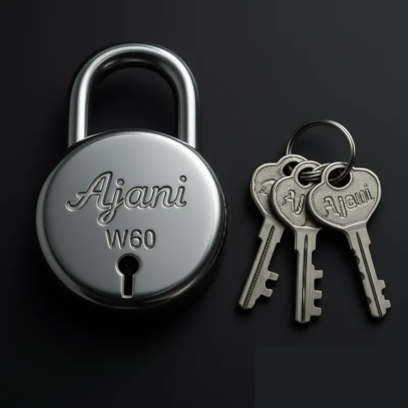 Premium Ajani Heavy-Duty Stainless Steel Round Padlock with 3 Keys – Anti-Theft, Rust-Proof Security Lock for Home, Office & Gates - Buy Online at Alikart
