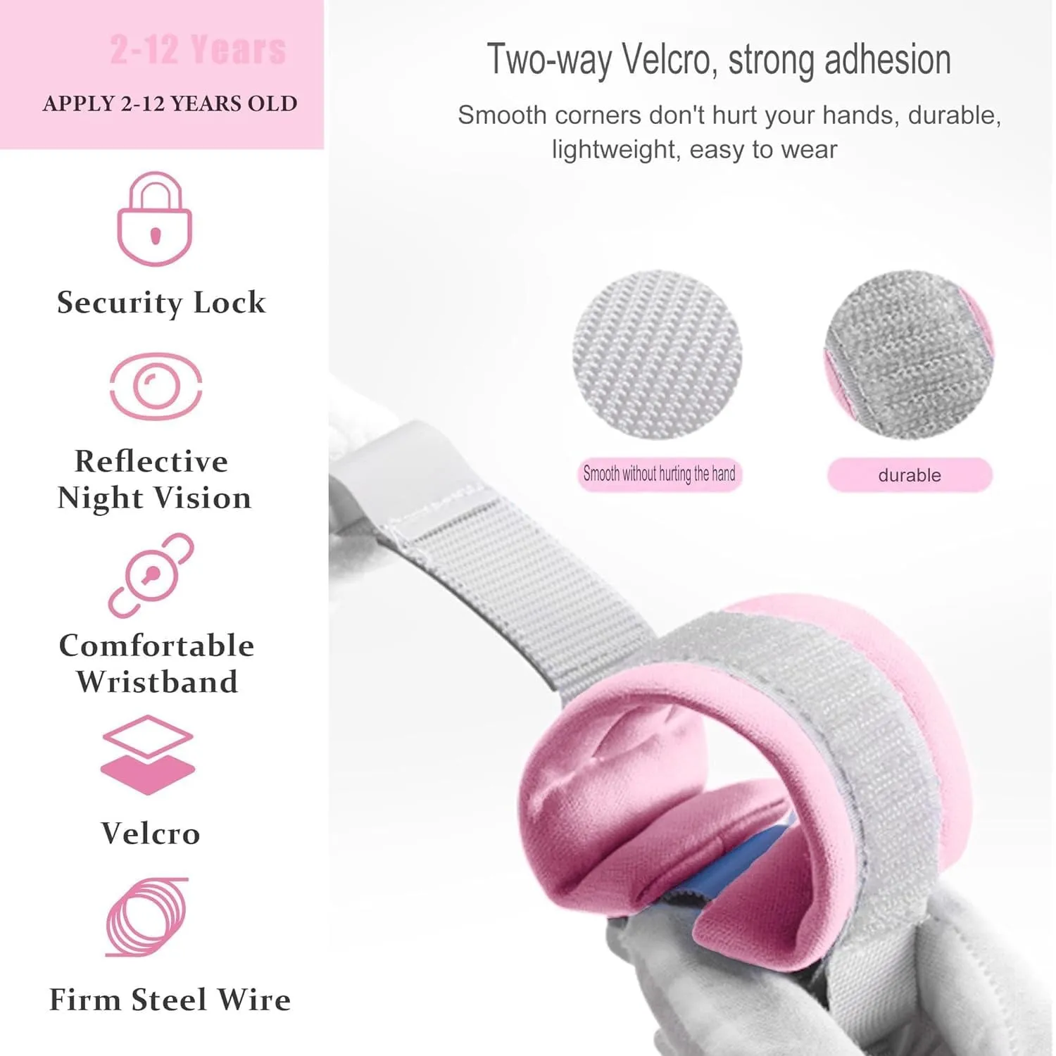 Kids Safety Wrist Link Strap – Adjustable & Secure Child Protection - Detailed Feature View 6