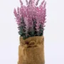 Premium Artificial Flower Plant with Sack Bag, Pink, Jute & Plastic - Buy Online at Alikart