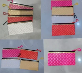 Leather Print Multipurpose Pouch, Multipurpose Pouch for Travel, Cosmetic,Office, Stationery, Gadgets, Money Purpose, Handbag. Beautiful Cosmetic/Make Up/Utility Big Pouch for Girls/College/School