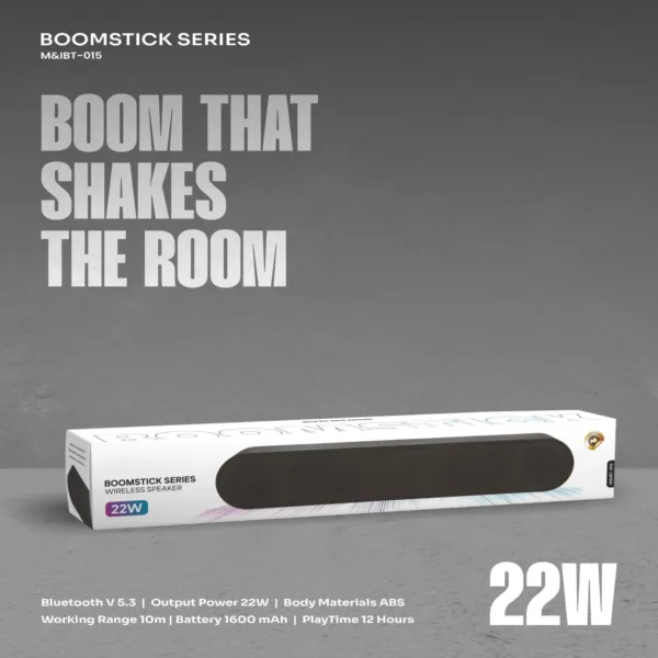 Wireless Soundbar – Deep Bass & 22W Power in Sleek Design
