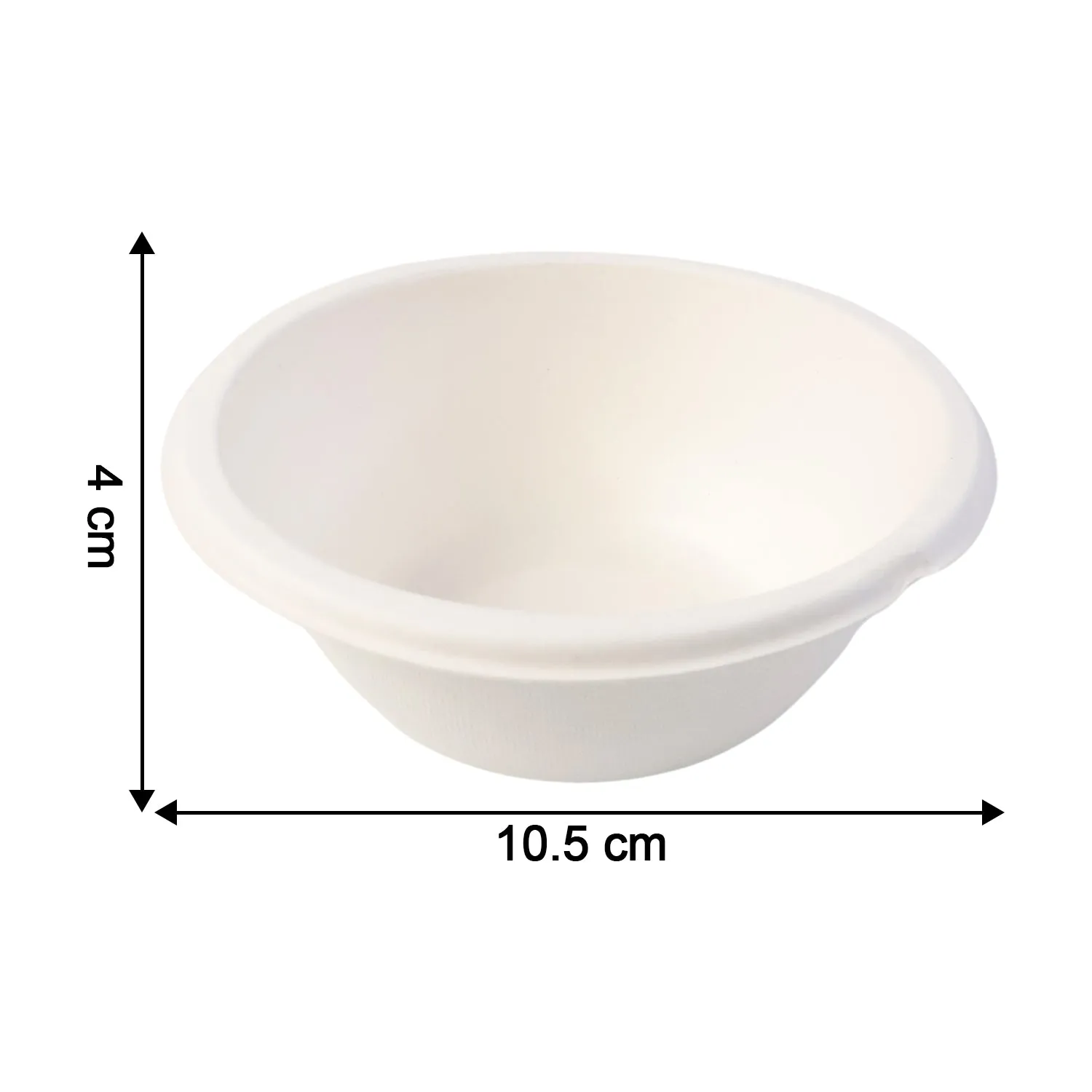 Compostable Bagasse Bowl – 180 ml Eco-Friendly Round Serving - Detailed Feature View 3