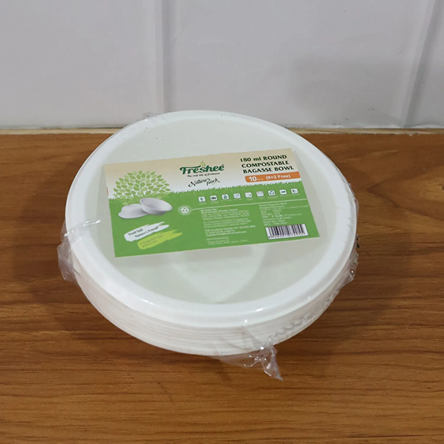 Compostable Bagasse Bowl – 180 ml Eco-Friendly Round Serving - Detailed Feature View 8