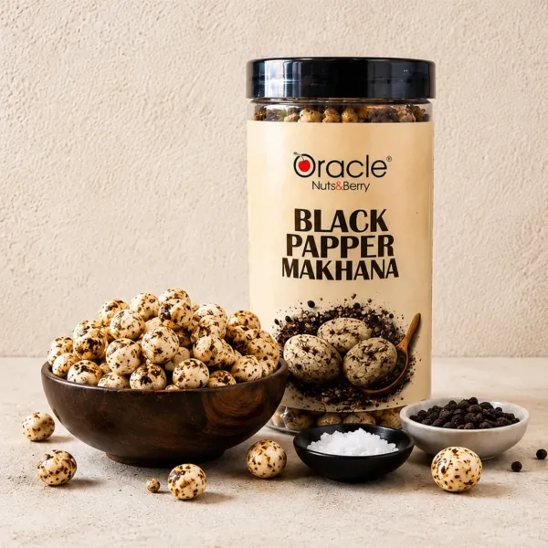 Black Pepper Makhana – Healthy Roasted Fox Nuts Snack 75g