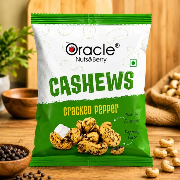 Black Pepper Cashew – Spicy & Crunchy Snack for On-the-Go