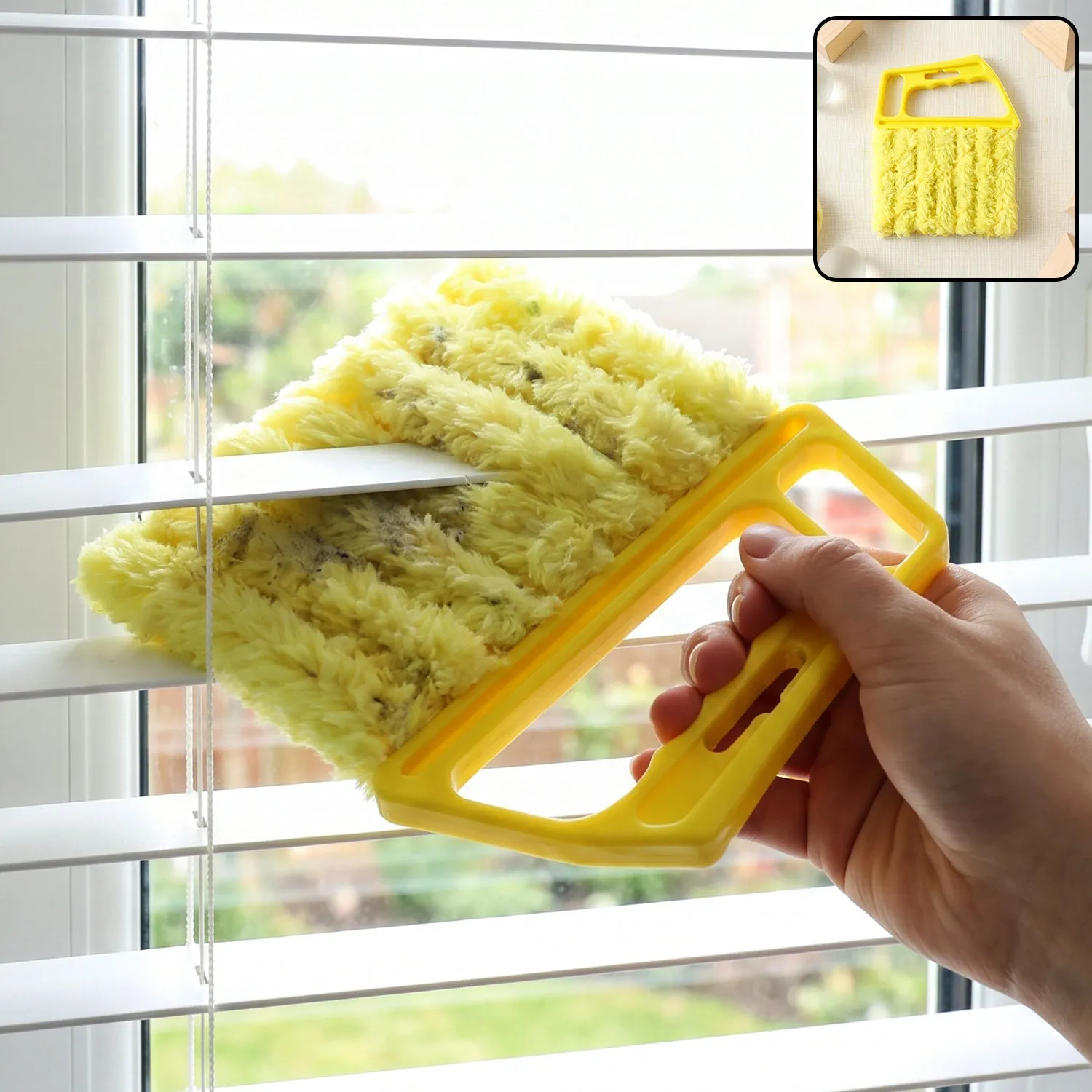 Premium Microfiber Blind Cleaner Duster Brush for Window Blinds and AC Vents (1 Pc) - Buy Online at Alikart