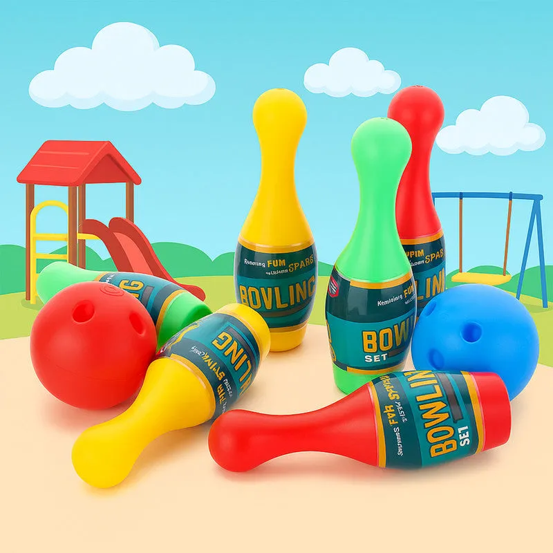 Kids Bowling Play Set – Lightweight Indoor Game with Pins & Balls - Detailed Feature View 3