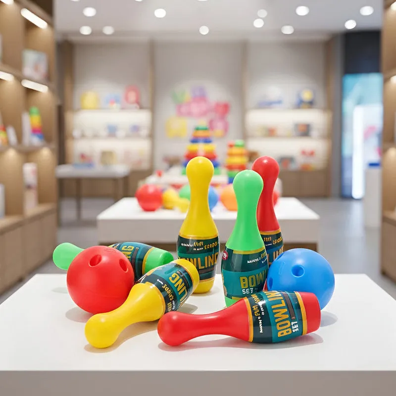Kids Bowling Play Set – Lightweight Indoor Game with Pins & Balls - Detailed Feature View 2
