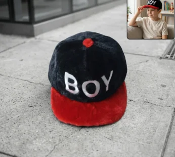Trendy Boys Printed Fashion Cap – Soft, Stylish Casual Hat