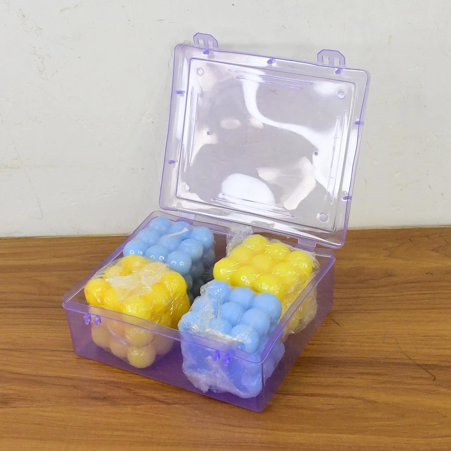Cube Candles – Colorful Decorative Wax Set of 4 - Detailed Feature View 7