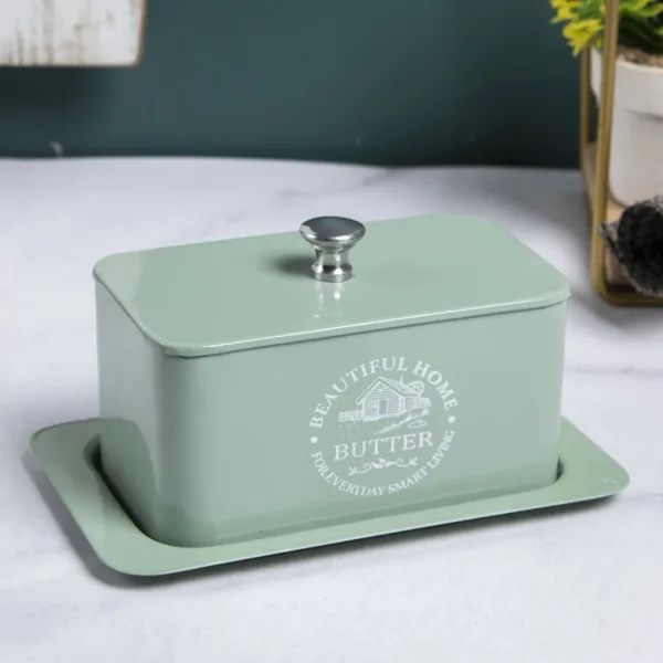 Butter Dish with Handle and Base