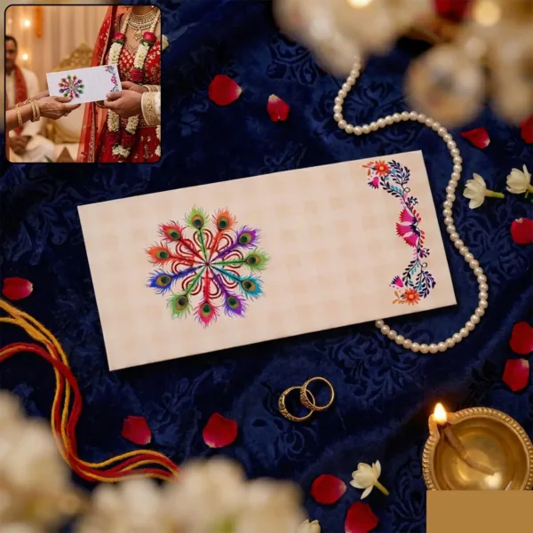 Wedding Money Envelope – Elegant Floral Design for Gifting