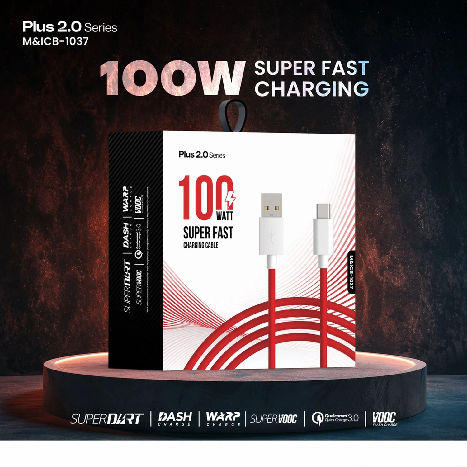 Premium 100W Super Fast Charging Type C Cable Data Transfer Accessory - Buy Online at Alikart