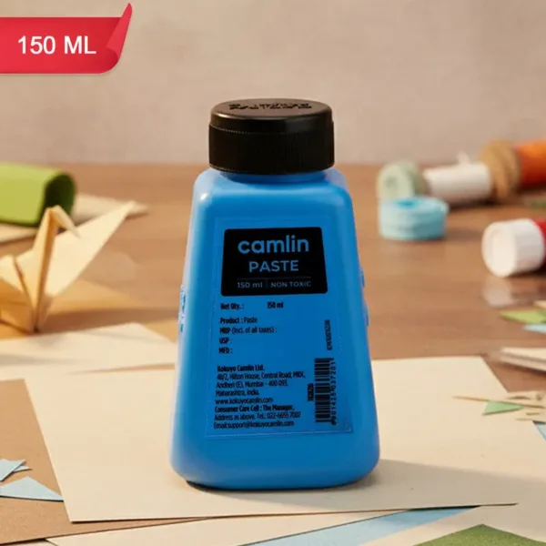 Camlin Paste 150 ml – Smooth Non-Toxic Glue with Applicator Brush