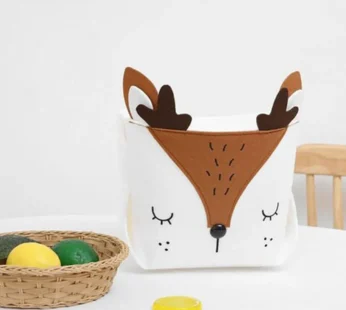 Canvas Basket Organizer With Handle