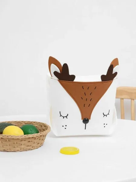 Canvas Basket Organizer With Handle