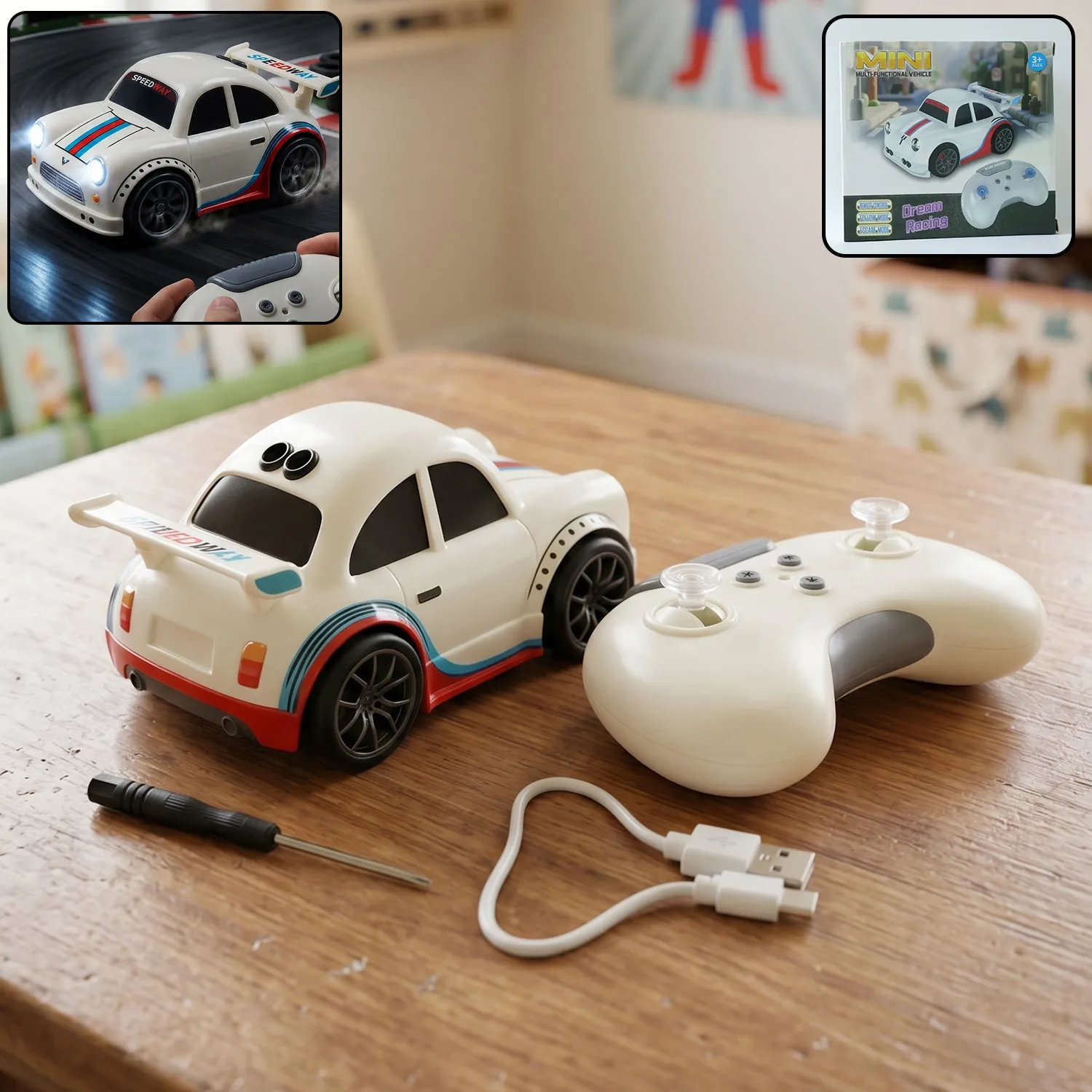 Premium Mini RC Racing Car – High-Speed Stunt and Indoor Play Fun - Buy Online at Alikart
