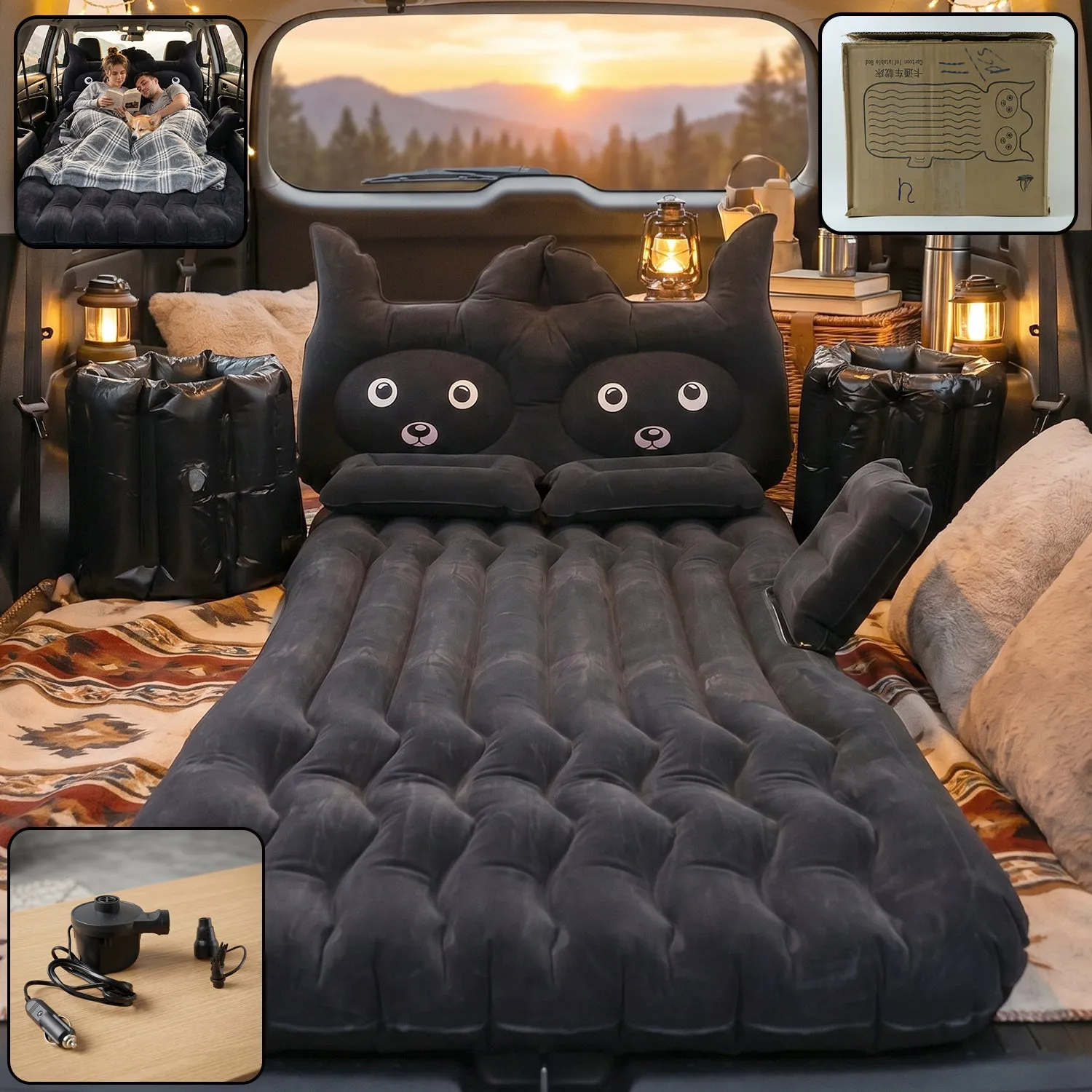Premium Car Air Mattress Set – Comfortable Travel Bed with Easy Inflation, Car Sofa - Buy Online at Alikart