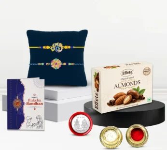 Celebration Ready Rakhi for Brother with Chocolate Almonds 32gm, Pack of 6