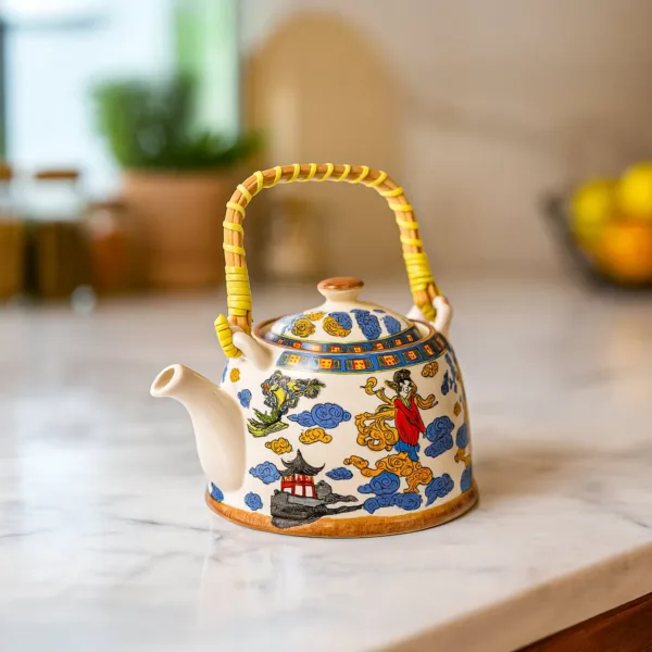 Ceramic Tea Pots – Chinese Print, 900ml