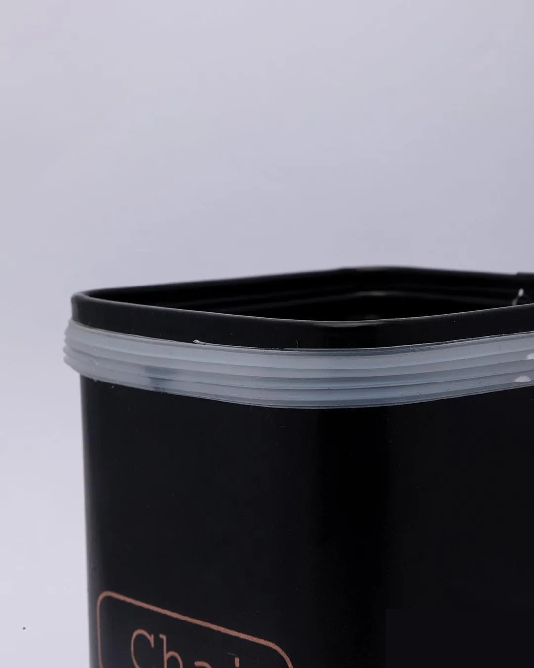 Chai Jar, Kitchen Decorative, Countertop Metal Storage Jar, Black, Mild Steel | (1 Litre) - Detailed Feature View 7