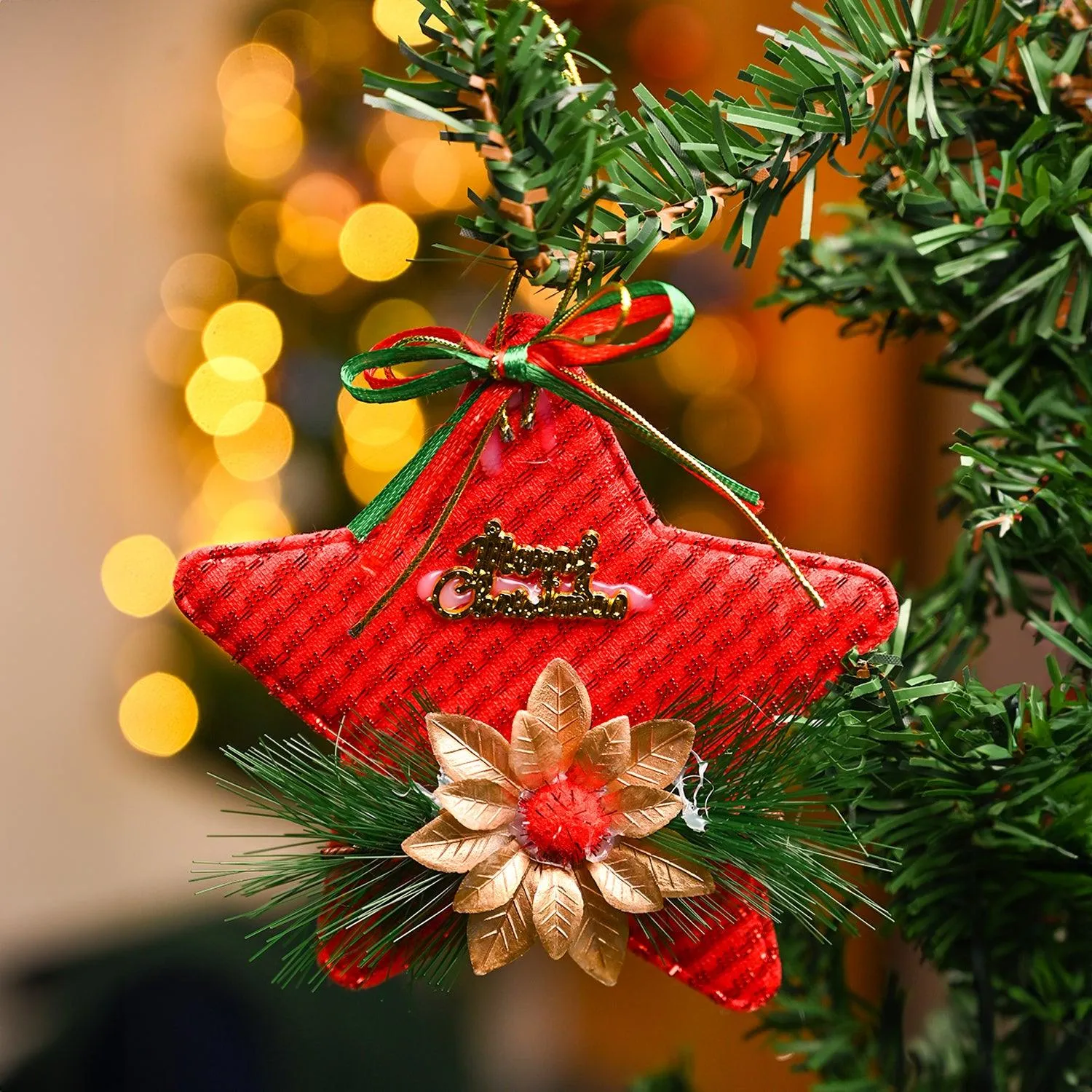 Premium Christmas Decoration Star (Red & Set Of 2) - Buy Online at Alikart