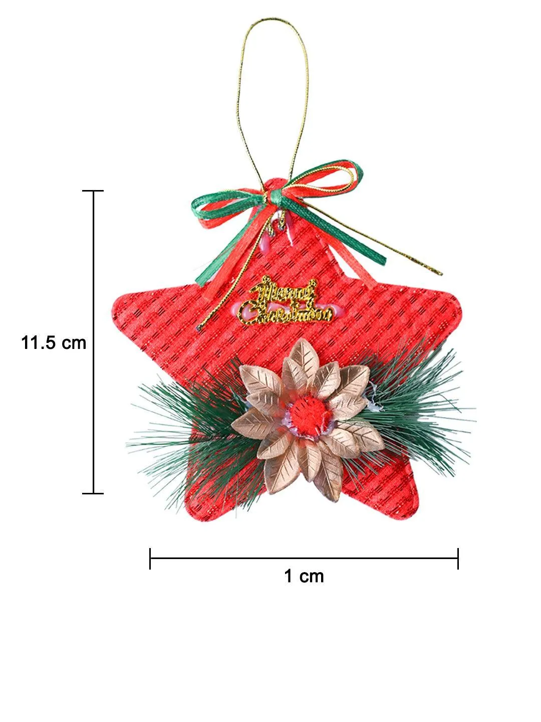 Christmas Decoration Star (Red & Set Of 2) - Detailed Feature View 11
