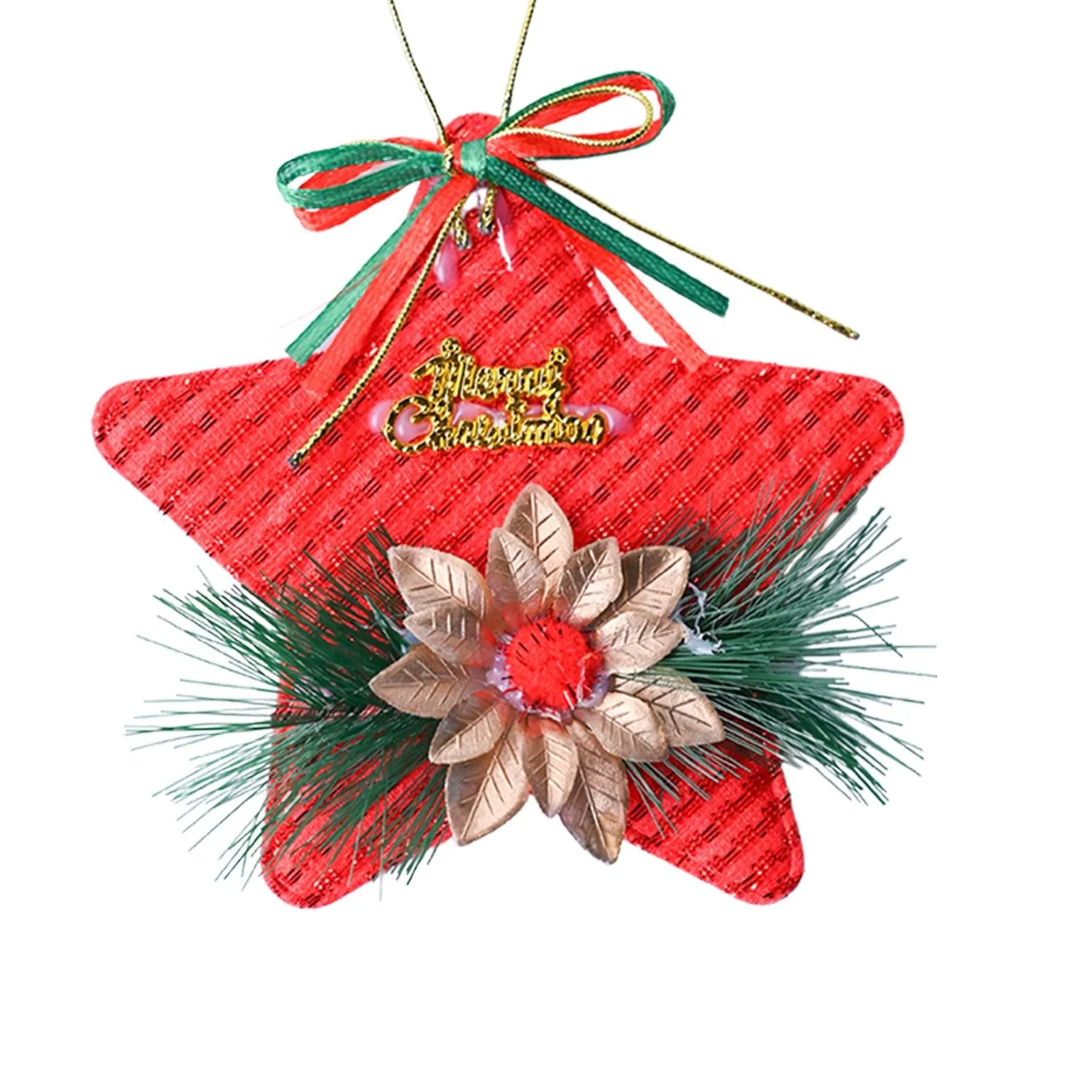 Christmas Decoration Star (Red & Set Of 2) - Detailed Feature View 3